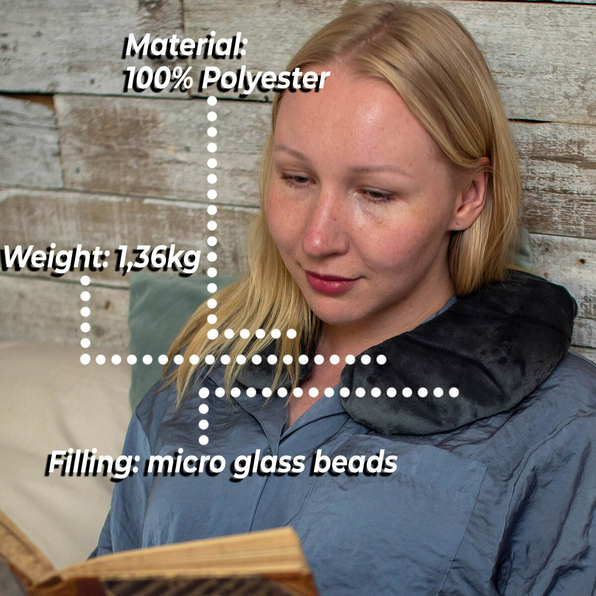 
              Polar Night weighted neck pillow